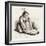 A Native Guayan Woman Crushing Grain-null-Framed Giclee Print