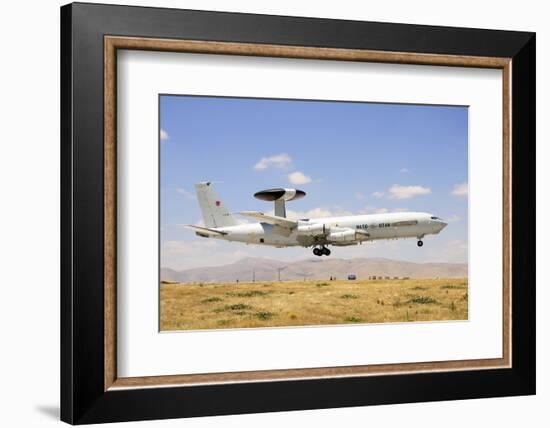 A Nato Awacs E-3A Sentry Landing in Konya, Turkey-Stocktrek Images-Framed Photographic Print