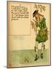 A Nattily Clad Dandy Pours Himself A Drink Of Oak Apple Spirits-Walter Crane-Mounted Art Print