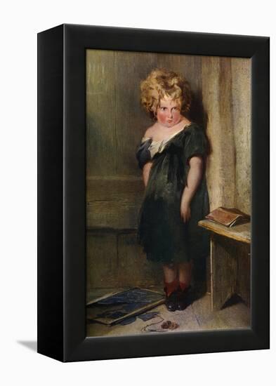 A Naughty Child, 19th Century-Edwin Henry Landseer-Framed Premier Image Canvas