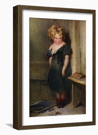 A Naughty Child, 19th Century-Edwin Henry Landseer-Framed Giclee Print