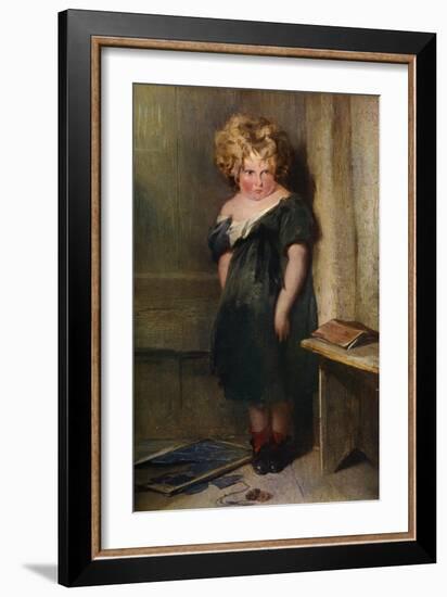 A Naughty Child, 19th Century-Edwin Henry Landseer-Framed Giclee Print