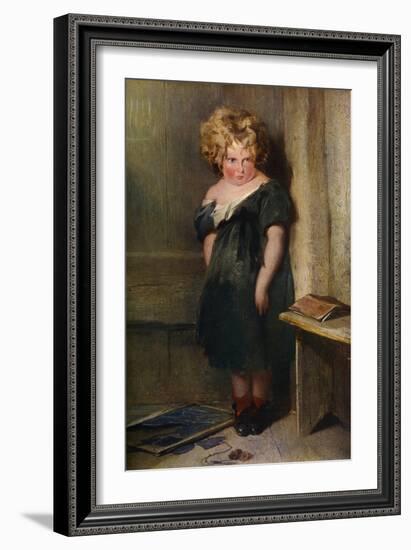 A Naughty Child, 19th Century-Edwin Henry Landseer-Framed Giclee Print