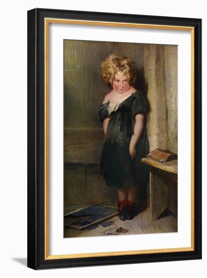 A Naughty Child, 19th Century-Edwin Henry Landseer-Framed Giclee Print