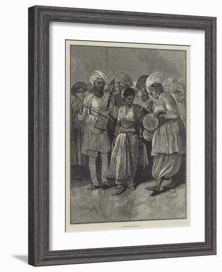 A Nautch Girl Dancing-Richard Caton Woodville II-Framed Giclee Print