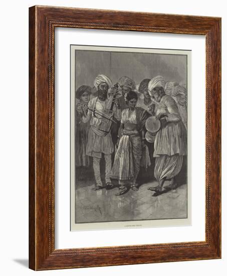 A Nautch Girl Dancing-Richard Caton Woodville II-Framed Giclee Print