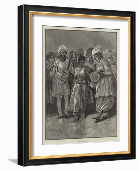 A Nautch Girl Dancing-Richard Caton Woodville II-Framed Giclee Print