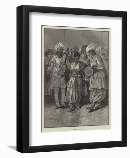 A Nautch Girl Dancing-Richard Caton Woodville II-Framed Giclee Print