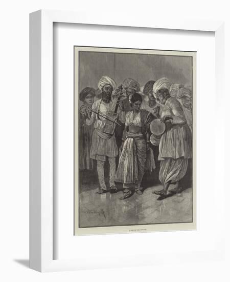 A Nautch Girl Dancing-Richard Caton Woodville II-Framed Giclee Print