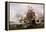 A Naval Engagement-Francois Musin-Framed Premier Image Canvas