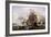 A Naval Engagement-Francois Musin-Framed Giclee Print