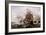 A Naval Engagement-Francois Musin-Framed Giclee Print