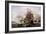 A Naval Engagement-Francois Musin-Framed Giclee Print