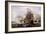 A Naval Engagement-Francois Musin-Framed Giclee Print