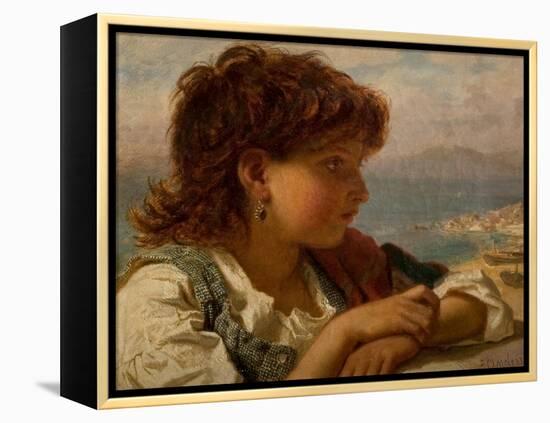 A Neapolitan Boy (Oil on Canvas)-Sophie Anderson-Framed Premier Image Canvas