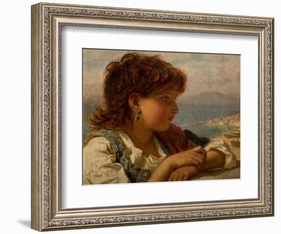 A Neapolitan Boy (Oil on Canvas)-Sophie Anderson-Framed Giclee Print