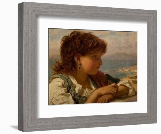 A Neapolitan Boy (Oil on Canvas)-Sophie Anderson-Framed Giclee Print