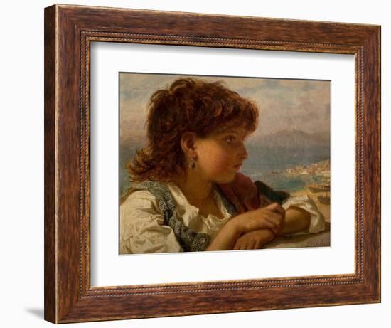 A Neapolitan Boy (Oil on Canvas)-Sophie Anderson-Framed Giclee Print