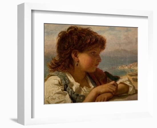 A Neapolitan Boy (Oil on Canvas)-Sophie Anderson-Framed Giclee Print