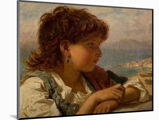 A Neapolitan Boy (Oil on Canvas)-Sophie Anderson-Mounted Giclee Print