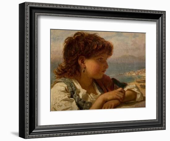 A Neapolitan Boy (Oil on Canvas)-Sophie Anderson-Framed Giclee Print