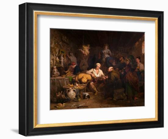 A Neapolitan Saint Manufactory, 1832 (Oil on Canvas)-Thomas Uwins-Framed Giclee Print