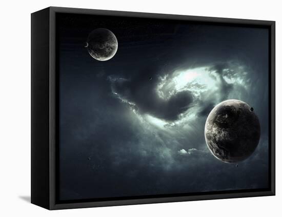 A Nearby Nebula Forming Deadly Vortex-Stocktrek Images-Framed Premier Image Canvas