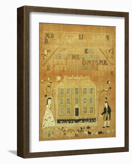 A Needlework Sampler-null-Framed Giclee Print