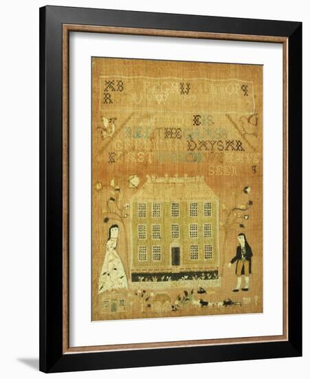 A Needlework Sampler-null-Framed Giclee Print