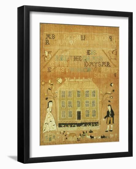 A Needlework Sampler-null-Framed Giclee Print