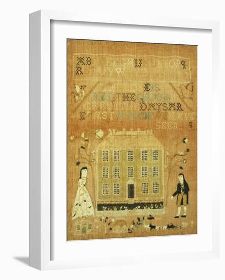 A Needlework Sampler-null-Framed Giclee Print