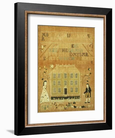 A Needlework Sampler--Framed Giclee Print