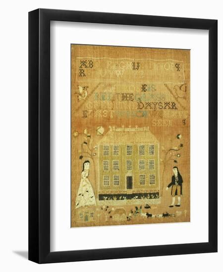 A Needlework Sampler-null-Framed Giclee Print