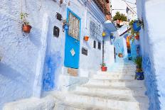 An Alleyway in the Medina, Chefchaouen, Morocco-A_nella-Photographic Print