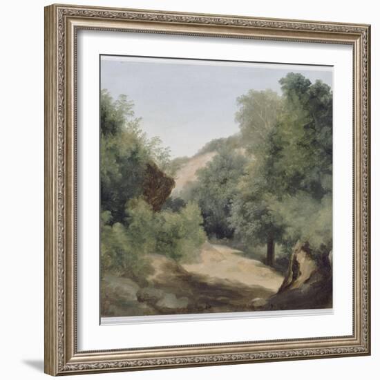 A Nemi : le chemin au soleil-Pierre Henri de Valenciennes-Framed Giclee Print