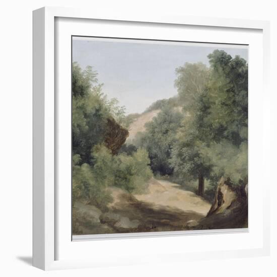 A Nemi : le chemin au soleil-Pierre Henri de Valenciennes-Framed Giclee Print