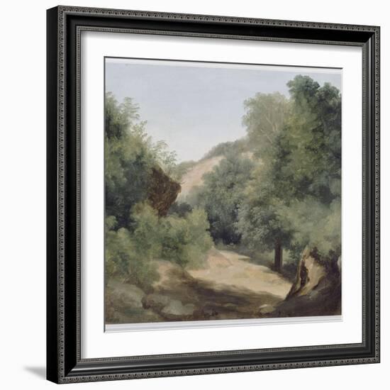 A Nemi : le chemin au soleil-Pierre Henri de Valenciennes-Framed Giclee Print