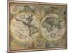 A New and Accurat Map of the World, 1651-John Speed-Mounted Giclee Print