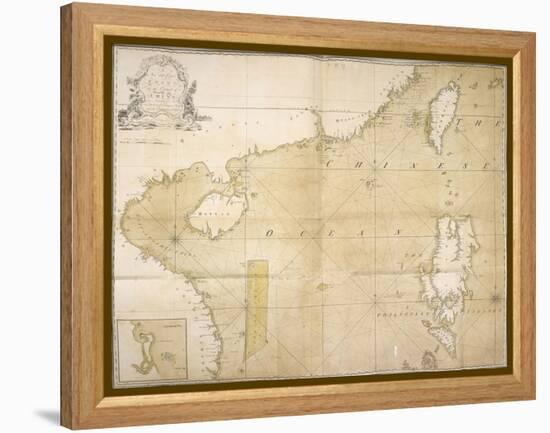 A New and Correct Chart of the Coast of China, 1740-null-Framed Premier Image Canvas