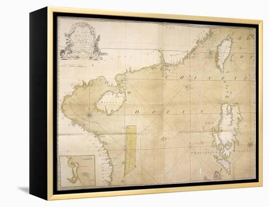 A New and Correct Chart of the Coast of China, 1740-null-Framed Premier Image Canvas