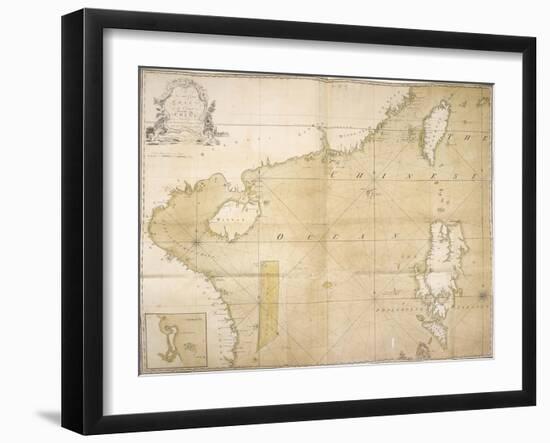 A New and Correct Chart of the Coast of China, 1740-null-Framed Giclee Print