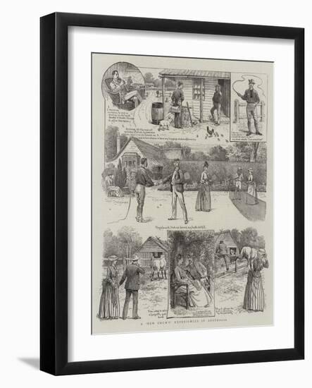 A New Chum's Experiences in Australia-null-Framed Giclee Print