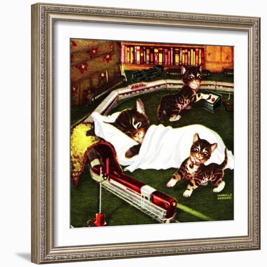 A New Day-A New Train-Charles Bracker-Framed Giclee Print