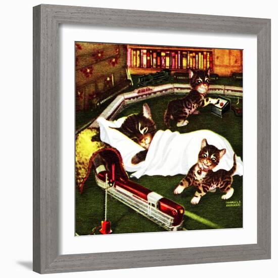 A New Day-A New Train-Charles Bracker-Framed Giclee Print