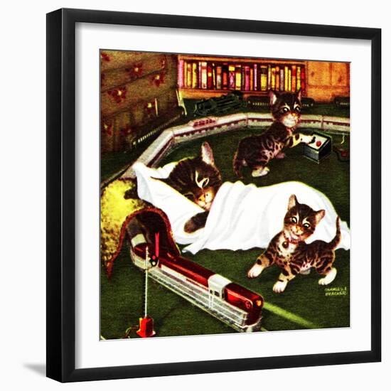 A New Day-A New Train-Charles Bracker-Framed Giclee Print