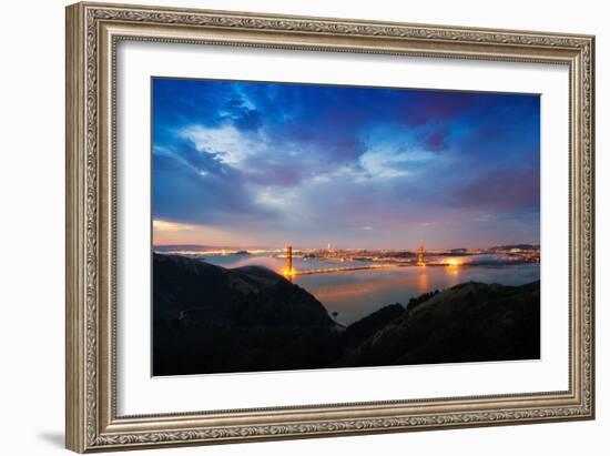 A New Day Over San Francisco Bay, Golden Gate Bridge-Vincent James-Framed Photographic Print