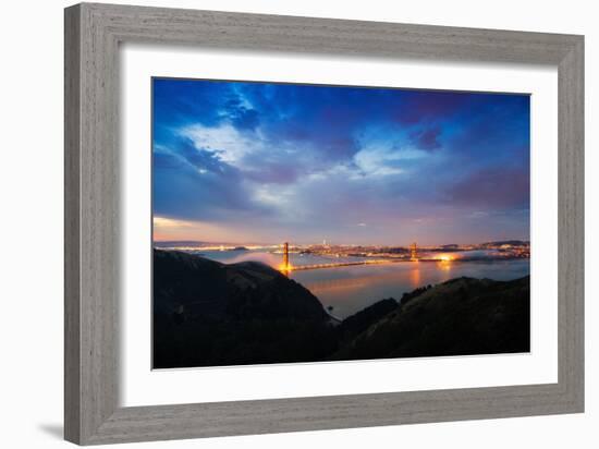 A New Day Over San Francisco Bay, Golden Gate Bridge-Vincent James-Framed Photographic Print