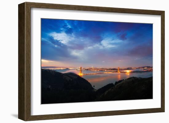 A New Day Over San Francisco Bay, Golden Gate Bridge-Vincent James-Framed Photographic Print