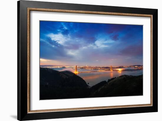 A New Day Over San Francisco Bay, Golden Gate Bridge-Vincent James-Framed Photographic Print