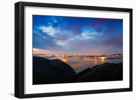 A New Day Over San Francisco Bay, Golden Gate Bridge-Vincent James-Framed Photographic Print